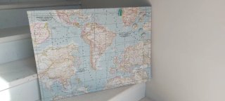 Pizarra Magnética Mapa Mundi
