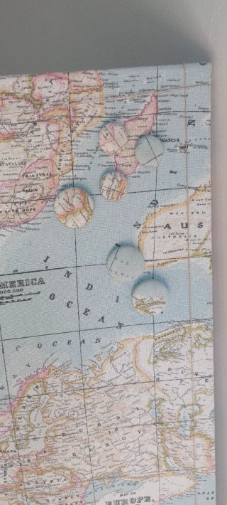 Pizarra Magnética Mapa Mundi