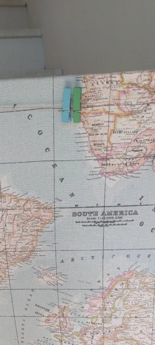 Pizarra Magnética Mapa Mundi