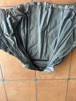 Chaquetón de Astracán Negro y Gris
