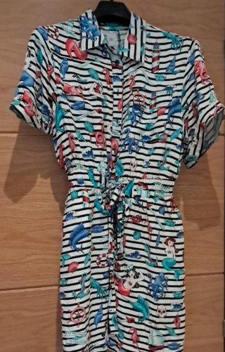 Mono corto estampado marino