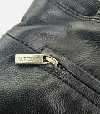 Bolso Hombro Piel Negro Vintage Papillon