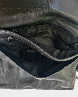 Bolso Hombro Piel Negro Vintage Papillon