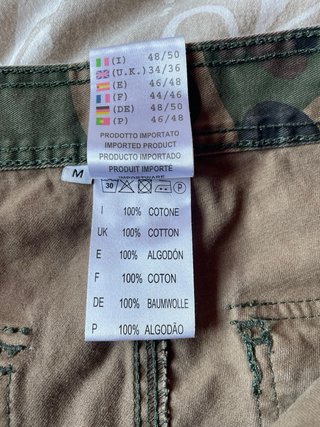 Pantaloni cargo camouflage