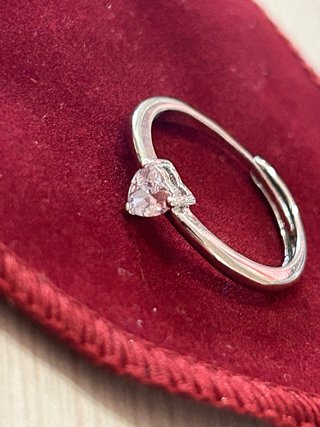 Anello Argento 925 Regolabile Cuoricino