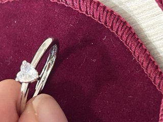 Anello Argento 925 Regolabile Cuoricino