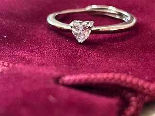 Anello Argento 925 Regolabile Cuoricino