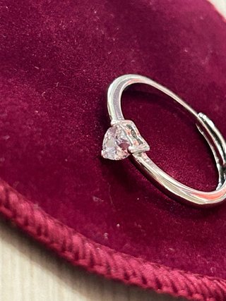 Anello Argento 925 Regolabile Cuoricino