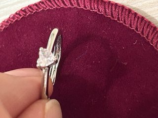 Anello Argento 925 Regolabile Cuoricino