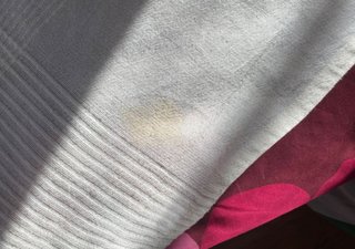 Manta de cama doble gris y blanca