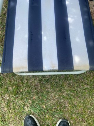 Silla de camping plegable rayas