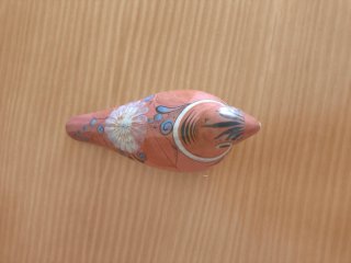 Pájaro de cerámica Tonala decorado