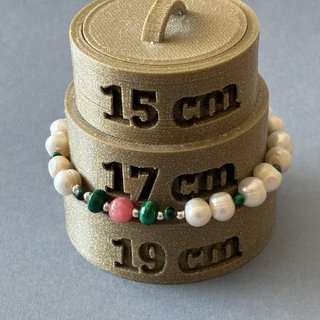 Pulsera Perlas, Rodocrosita y Malaquita