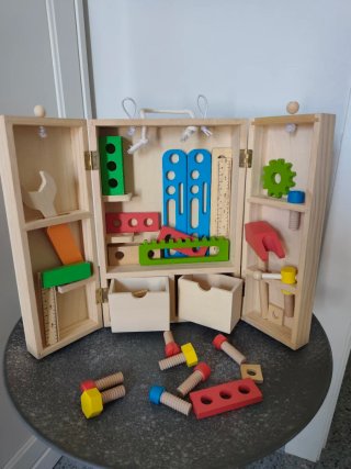 Caja Herramientas Madera Montessori