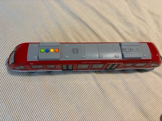 Avión y tren de juguete con luces y sonido
