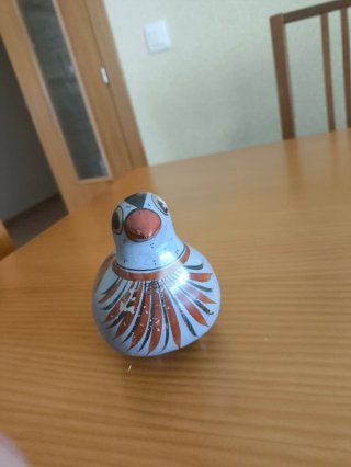 Pájaro de cerámica azul Tonalá