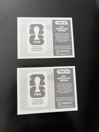 2 Cromos FIFA World Cup Brasil/Argentina