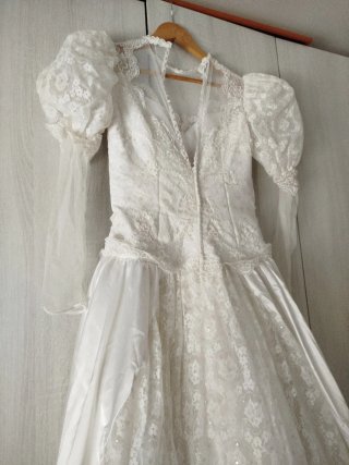Vestido de Novia Encaje con Lentejuelas