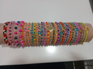 Pulseras de abalorios