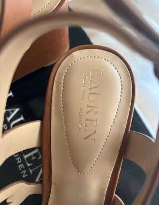 Sandalias Ralph Lauren Marrones Talla 41