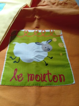 TresBolsas de algodón multiusos con dibujos