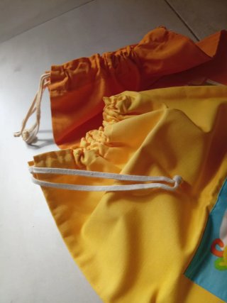 TresBolsas de algodón multiusos con dibujos