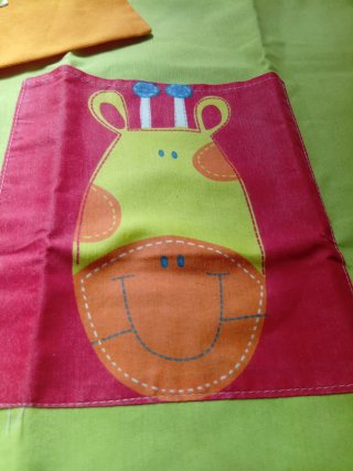 TresBolsas de algodón multiusos con dibujos