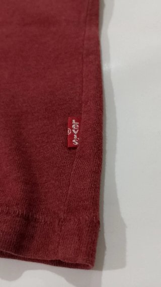 T-shirt Levi's Bordeaux Logo Vintage Tg L
