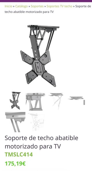 Soporte Techo TV Abatible Motorizado