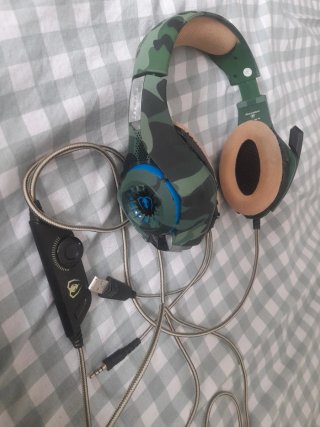 Auriculares Gaming Camuflaje