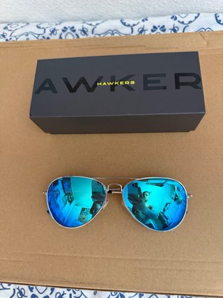 Gafas de sol Hawkers plateadas y azules