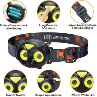 Linterna frontal LED búho WT209
