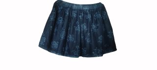 Falda vaquera floral