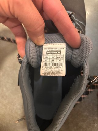 Zapatillas montaña Decathlon marrones/grises