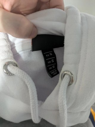 Sudadera con capucha Ellesse blanca y negra