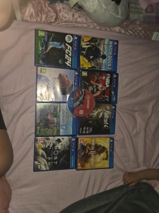 Lote 8 Juegos PS4: FC 24, Watch Dogs 2, NBA 2K17,