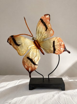 Decoración Mariposa Metal y Madera