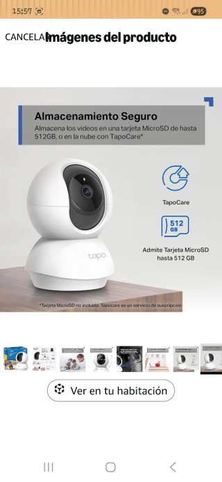 Tapo C200 Cámara Seguridad Wi-Fi 1080P