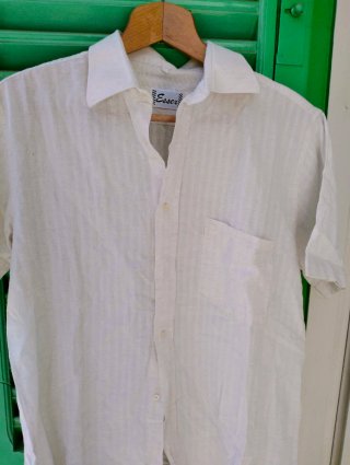 Camicia vintage Essex Lino Bianca