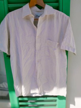 Camicia vintage Essex Lino Bianca