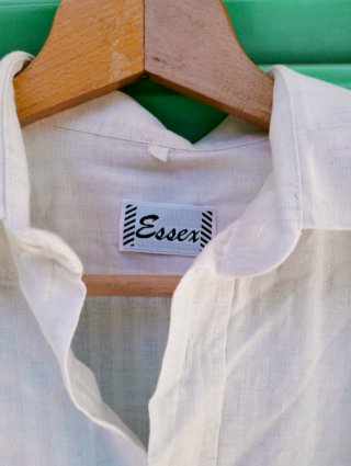 Camicia vintage Essex Lino Bianca