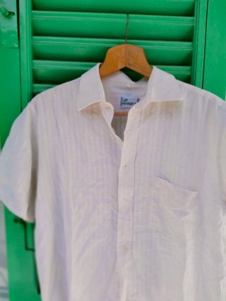 Camicia vintage Essex Lino Bianca