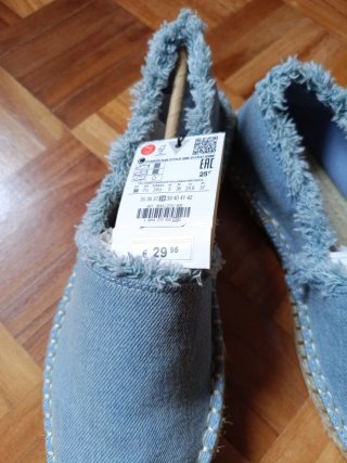 Alpargatas azules talla 38 nuevas