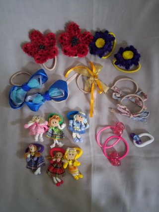 Bolsa y accesorios de pelo para niña