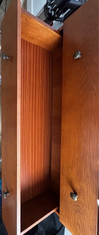 Cómoda de madera 3 cajones y 2 puertas