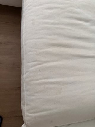 Sofá chaise longue tela y madera. SALTSJOBADEN