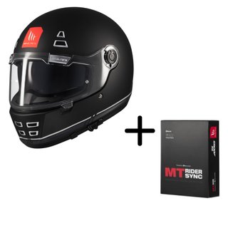 Casco MT Jarama Negro Mate + Manos Libres