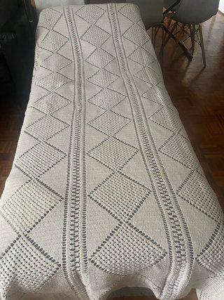 Colcha Crochet Blanca