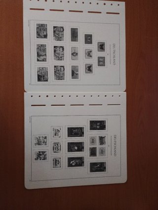 Sellos RDA 1964 MNH y hojas preimpresas Leuchtturm