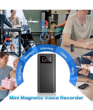 Registratore Vocale 32GB Magnetico